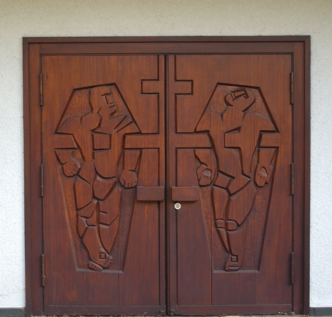 Rika Unger : Vershnungskirche Mnster : Eingangstren
